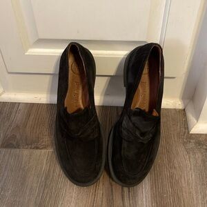 Paul Green Black Suede Loafers